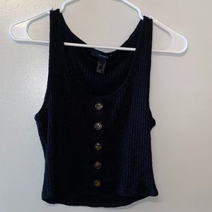Forever 21 | Black Ribbed Knit Tank